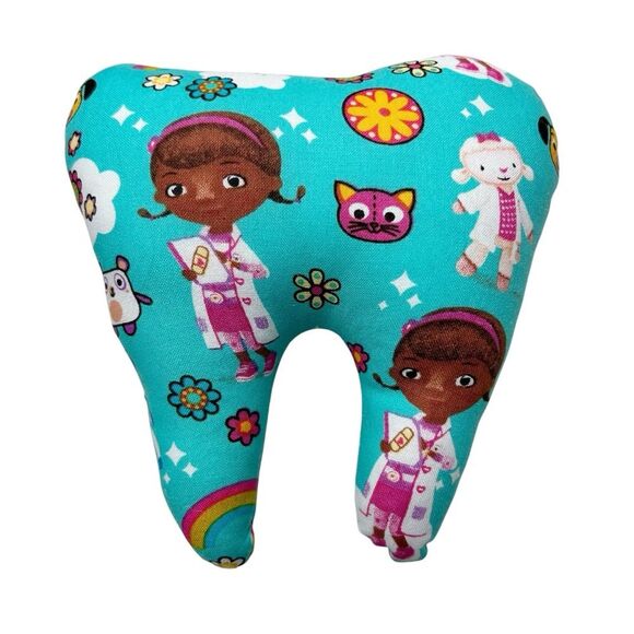 Tooth Fairy Pillow Hand Crafted - Doc McStuffins Disney Jr - Picture 1 of 2